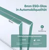 Close-up view of thick glass edges, highlighting its thickness and quality. Produktbild-Vorschau
