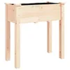 CLORIS Pflanzkübel mit Einsatz und Rollen 71x37x80 cm Produktbild-Vorschau 3