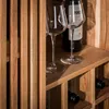 FURNLUX Weinschrankschieber Akazie Und Schwarz 80cm / Produktbild-Vorschau 4