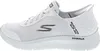 A side view of a white Skechers Slip-Ins Go Walk sneaker. Voir les images du produit