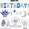 Dekoration zum 50. Geburtstag Set XXL-Ballons in Blau und Produktbild-Vorschau 3