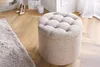riess-ambiente Runder Hocker MODERN BAROCK 50cm champagner Produktbild-Vorschau 2