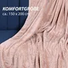 Plyšová deka Flanelová deka 150x200cm ( Camel ) Nadýchaná Náhľad obrázku produktu 4