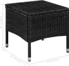 vidaXL Gartenstuhl und Hocker mit Polstern Poly Rattan Produktbild-Vorschau 4