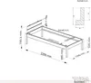 TUGA-Holztech Pfostenbett (Fichte) "Daybett" Massivholz 100 Produktbild-Vorschau 4
