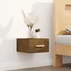 Wand-Nachttische 2 Stk. Räuchereiche 35x35x20 cm Produktbild-Vorschau 3