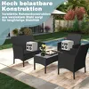 UISEBRT Polyratanový zahradní nábytek pro 4 osoby - 2místná Náhled obrázku produktu 5