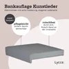 Lycce Bankauflage Kunstleder Klemmkissen 1 Leiste, extra Produktbild-Vorschau 3