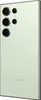 A close-up, angled view of the back of a light green Samsung Galaxy S24 Ultra smartphone, showing the camera array and the Samsung logo. Voir les images du produit