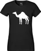 Huuraa Damen T-Shirt Dromedar Kamel Silhouette XL Black Bio Produktbild-Vorschau 2