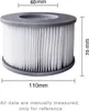 8 x Whirlpool-Filter für MSpa, aufblasbare Pools, Produktbild-Vorschau 5