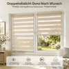 Doppelrollo 80x210cm Gelb-Leinen Duo Rollo Klemmfix ohne Produktbild-Vorschau 3