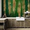 Vlies Fototapete - Golden-Green Expression 200x140 cm Produktbild-Vorschau 1