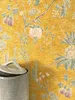 NEWROOM Tapete Phenicia Gelb Vliestapete - Modern Blätter Produktbild-Vorschau 1