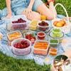 Zestaw 12× lunchbox pojemniki na żywność - szczelne pudełka Podgląd zdjęcia produktu 2