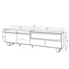 COZY Mobile TV Soggiorno, 200x35x57cm, Per TV fino a 80, Anteprima dell’immagine prodotto 3