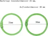 Buchringe 50 Stück Buchbinderinge Metall Bunt Loseblatt Produktbild-Vorschau 2