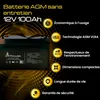 Extralink AGM 12V 100Ah batterie VRLA sans entretien pour Voir les images du produit 2