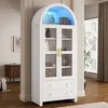 Skleněná vitrína, rozměry 76 x 40 x 180 cm, s LED Náhled obrázku produktu 6