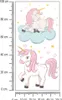 Muralo Nástěnná samolepka Magical Unicorns s hvězdami 50 x Náhled obrázku produktu 2
