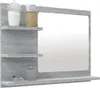 vidaXL Kúpeľňové zrkadlo Grey Sonoma 60x10,5x45 cm odvodený Náhľad obrázku produktu 6