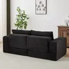 Modulares Cord-Schlafsofa 2-in-1, Corduroy Sofa mit Hocker Produktbild-Vorschau 15