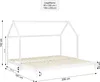 Lit Cabane 2 Places Lit D'Enfant 90x200 cm Lit gigogne Lit Voir les images du produit 5