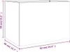 vidaXL Fioriera Bianca 62x40x39 cm Acciaio Anteprima dell’immagine prodotto 11