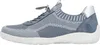 A side view of a single blue sneaker against a white background. Produktbild-Vorschau