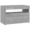 vidaXL TV-Schrank mit LED-Leuchten Grau Sonoma 60x35x40 cm Produktbild-Vorschau 3