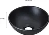 A black ceramic sink with dimensions indicated. Anteprima dell’immagine prodotto