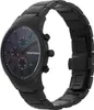 A black Emporio Armani watch with a chronograph dial is shown against a white background. Anteprima dell’immagine prodotto