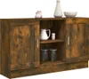 vidaXL Sideboard chêne fumé 120x30,5x70 cm bois composite Voir les images du produit 9