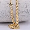 Goldkette Kordelkette Länge 50 cm - Breite 4,5 mm - 585-14 Produktbild-Vorschau 6