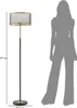 Stehlampe Terra 35 x 153 x 35 cm Metall Schwarz Gold_Natur24 Produktbild-Vorschau
