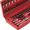 1/4 Zoll Ratsche Set 46-teilig Kardangelenk Bits 4-14mm Produktbild-Vorschau 5