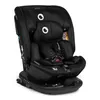 A black child car seat is shown from a slightly elevated front-side angle against a white background. Podgląd zdjęcia produktu