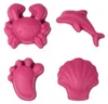 Scrunch Sandformen Silikon rot Spielzeug für Kinder Produktbild-Vorschau 1