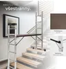Hliníkové pojízdné lešení, víceúčelový žebřík - stříbrný Náhled obrázku produktu 9