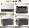 6-teiliger Aufbewahrungsset, grau, 20-51L, Stoff, Produktbild-Vorschau 9