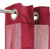 Červená bavlněná záclona s oky, rozměry 105x250 cm Náhled obrázku produktu 3