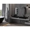Mexen Loft lustro łazienkowe owalne 80 x 45 cm, rama czarna Podgląd zdjęcia produktu 3