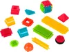 A collection of colorful building blocks with a spiky texture, arranged on a white background. Voir les images du produit