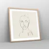 Gerahmtes Poster - Rahmen in heller Eiche - Porträt Afro Produktbild-Vorschau 8
