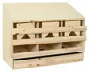 vidaXL Legenest für Hühner 3 Fächer 93x40x65 cm Massivholz Produktbild-Vorschau 8