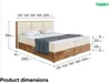 MEBLINI Boxspringbett mit Bettkasten - Gepolstert Produktbild-Vorschau 7
