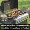 Outsunny Gasgrill 17,8 KW 6+1 Brenner BBQ Grillwagen aus Produktbild-Vorschau 4