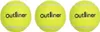 3x Tennisbälle Gelb Tennisball Tennis Produktbild-Vorschau 1