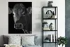 MuchoWow® Poster Kuh - Tiere - Schwarz - Weiß - Porträt Produktbild-Vorschau 4