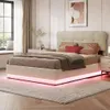 Lit boxspring double 140x200 cm avec éclairage LED, lit Voir les images du produit 3